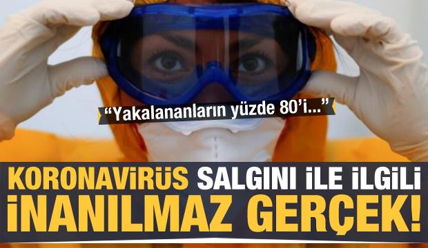 Koronavirüste inanılmaz gerçek! Yakalananların yüzde 80'i...