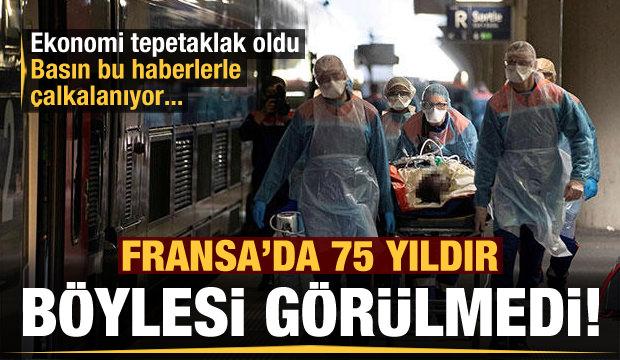Fransa 75 yıldır böylesini görmedi! Ekonomi tepetaklak oldu