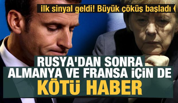 Fransa, Almanya ve Belçika için kötü haber: İlk sinyal geldi Büyük çöküş başladı