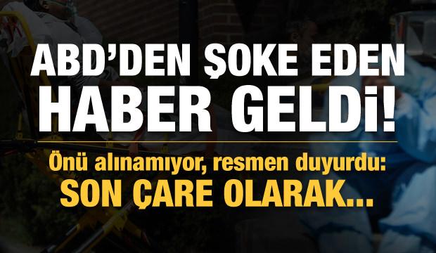 ABD'de şoke eden gelişme! Resmen duyurdu, son çare...