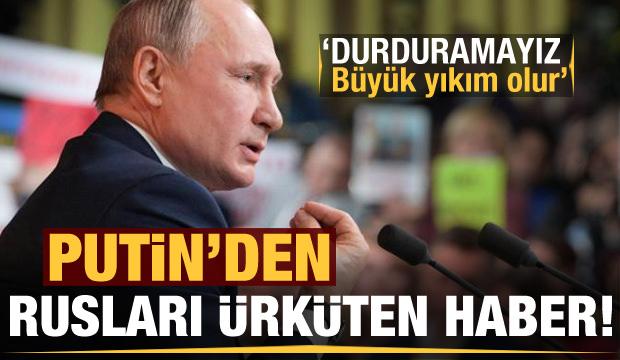 Putin'den halkı korkutan haber: Ekonomiyi durduramayız, büyük yıkım olur!