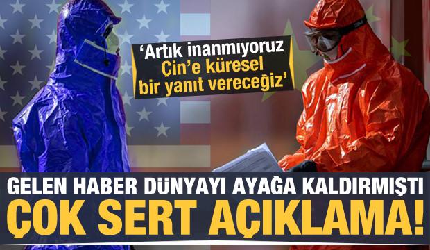 ABD'den koronavirüs ile ilgili çok sert Çin açıklaması: Küresel bir yanıt vereceğiz!