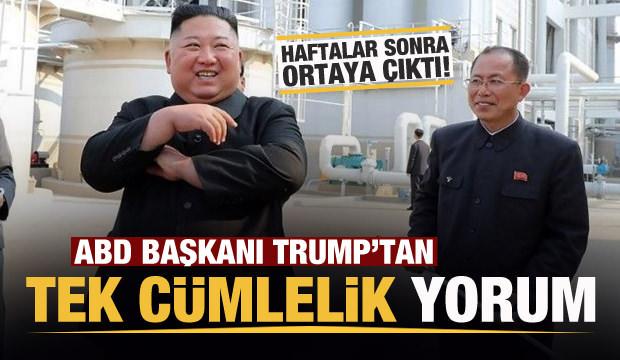 Kim Jong ortaya çıktı! Trump'tan tek cümlelik yorum!