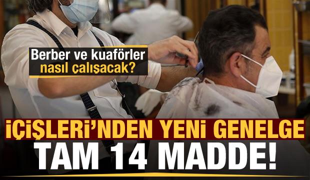Yeni Genelge İşte 14 Maddede Berber Ve kuaförlerin Yeni Çalışma Düzeni 