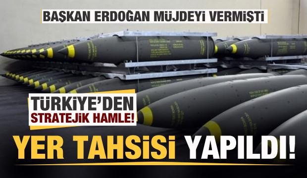 Bomba Gövde Üretim ve Dolum Tesisi için yer tahsisi yapıldı