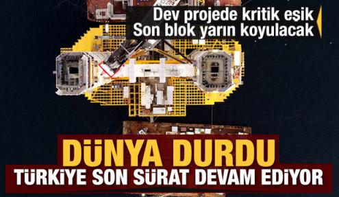 Dünya durdu Türkiye son sürat devam ediyor! Çanakkale köprüsünde son ayak tamam