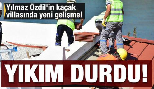 Sözcü gazetesi yazarı Yılmaz Özdil'in kaçak villasında yeni gelişme! Yıkım durdu
