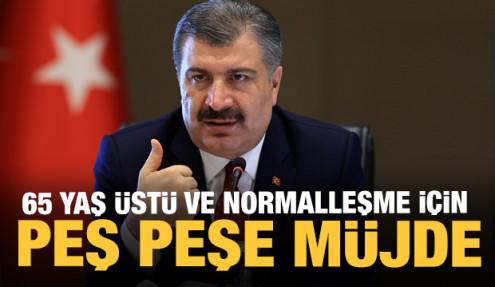 65 yaş üstüne yol izni! Bakan Koca'dan son dakika müjdesi! YKS ve LGS için maske şartı
