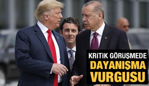 Cumhurbaşkanı Erdoğan ABD Başkanı Trump ile görüştü