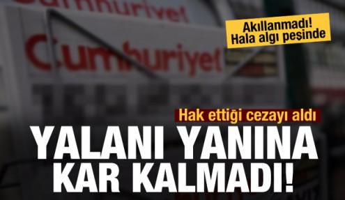 Cumhuriyet Gazetesi hak ettiği cezayı aldı!