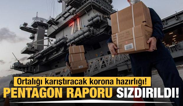 Pentagon'un raporu sızdırıldı! Ortalığı karıştıracak korona hazırlığı