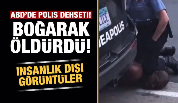 ABD'de polis şüpheliyi boğarak öldürdü! İnsanlık dışı görüntüler