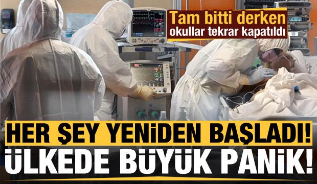 Ülke şokta, vakalar tekrar artışa geçti! Okullar yeniden kapatıldı...