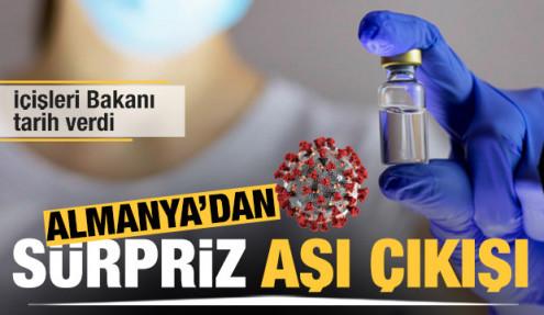 Almanya'dan sürpriz aşı çıkışı