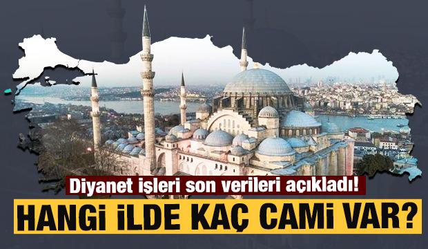 Diyanet işleri listeyi yayınladı! İşte il il Türkiye'nin cami sayıları