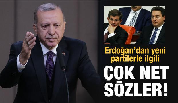 Erdoğan'dan Babacan ve Davutoğlu'nun partileriyle ilgili ilk değerlendirme