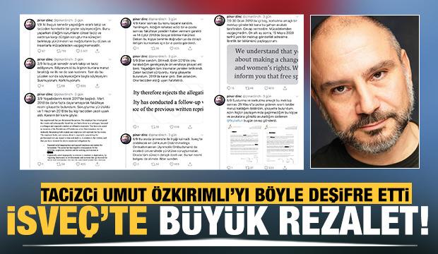 Tacizci Umut Özkırımlı'yı böyle deşifre etti! İsveç'te büyük rezalet!