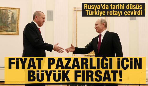 Fiyat pazarlığı için büyük fırsat! Rusya'da tarihi düşüş yaşandı Türkiye rotayı çevirdi