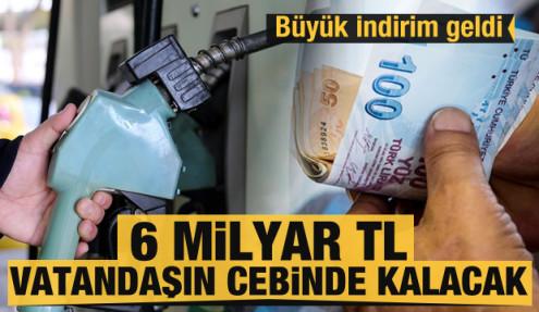 İndirim geldi! 1 gecede 6 milyar TL vatandaşın cebinde kaldı