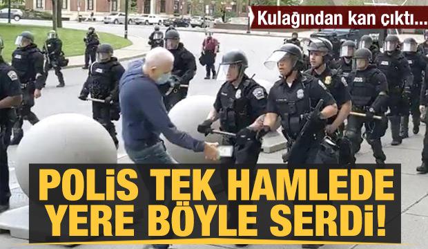 Polis tek hamlede yere serdi!