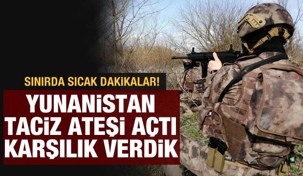 Son dakika: Yunanistan'dan özel harekat polislerine taciz ateşi!