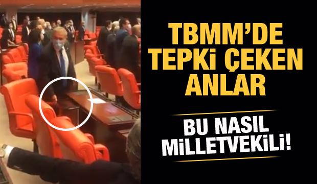 TBMM'de tepki çeken görüntüler