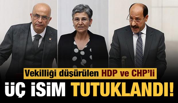 Vekilliği düşürülen HDP ve CHP'li isimler tutuklandı