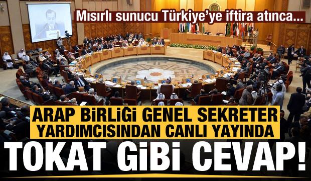 Mısırlı sunucunun Türkiye iftirasına canlı yayında tokat gibi cevap!