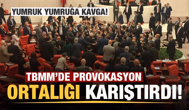 TBMM'de ortalık karıştı! Yumruk yumruğa kavga!