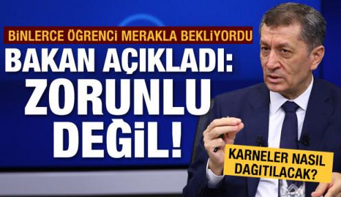 Bakan Selçuk açıkladı: Karneler nasıl dağıtılacak?