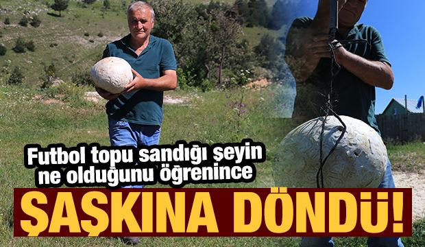 Futbol topu sandığı şeyin ne olduğunu öğrenince şaşkına döndü!