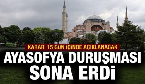 Son dakika: Ayasofya duruşması sona erdi