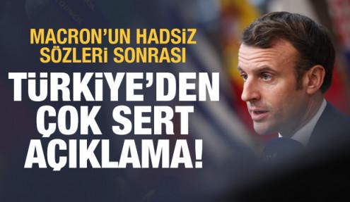 Son dakika haberi: Türkiye'den Fransa'ya çok sert tepki