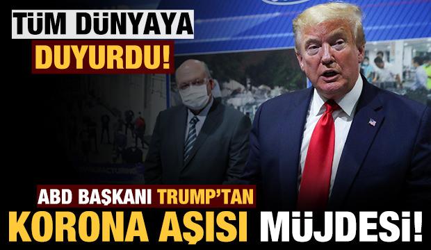 ABD Başkanı Trup'tan koronavirüs aşısı müjdesi
