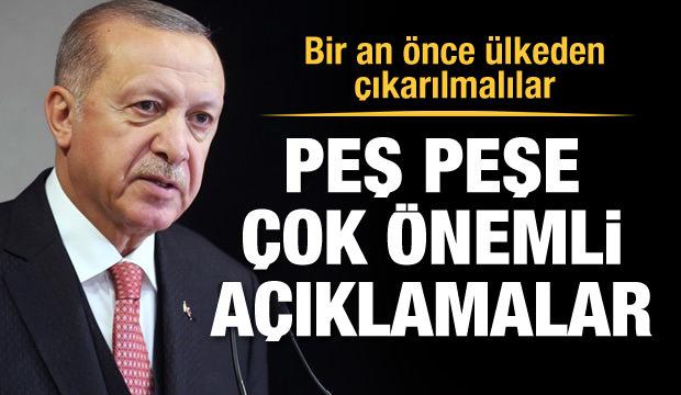 Cumhurbaşkanı Erdoğan'dan çok önemli açıklamalar