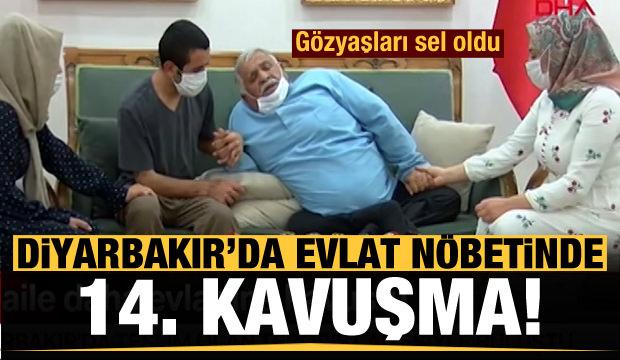 Diyarbakır'da evlat nöbetinde 14. kavuşma! Gözyaşları sel oldu
