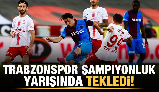 Liderlik yolunda Trabzonspor'a büyük şok!