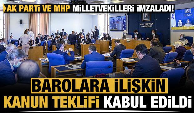 Son dakika: Çoklu baro sistemi kanun teklifi kabul edildi!