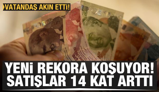 Yeni rekora koşuyor! Satışlar 14 kat birden arttı