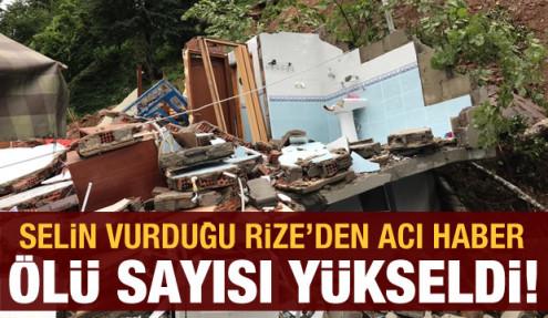 Rize'den acı haber: Ölü sayısı yükseldi!