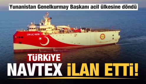 Turkiye Navtex Ilan Etti Yunanistan Genelkurmay Baskani Acil Ulkesine Dondu Guncel Haberleri Haber7