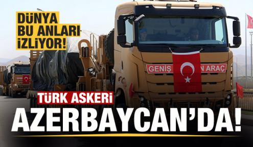 Türk askerleri Azerbaycan'da! Ermenistan'a gözdağı...