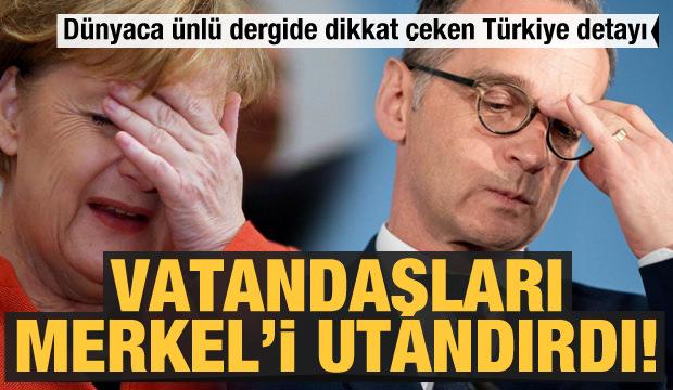 Vatandaşları Merkel'i utandırdı! Dünyaca ünlü dergide dikkat çeken Türkiye detayı