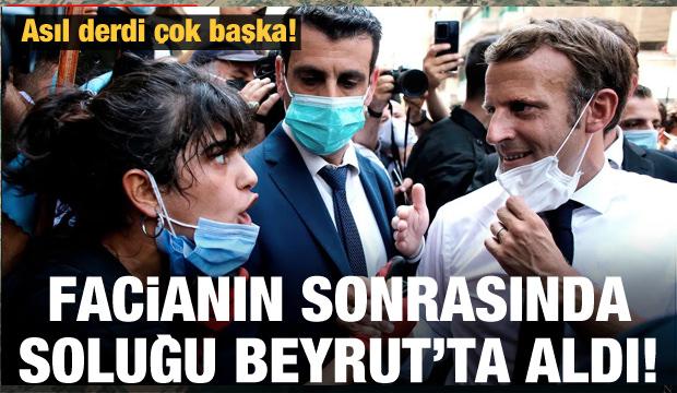 Macron'un işgüzar ziyareti: Soluğu Beyrut'ta aldı