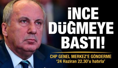 Muharrem İnce’nin ekibi çalışmalara başladı
