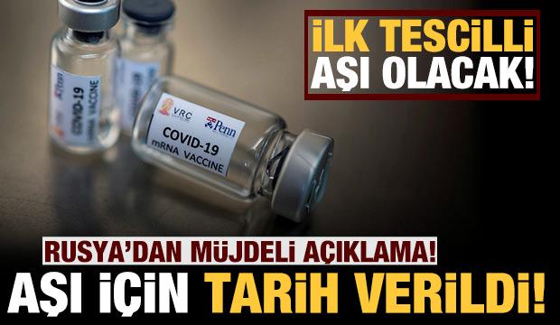 Müjdeli haber: Rusya aşı için tarih verdi: İlk tescilli aşı olacak