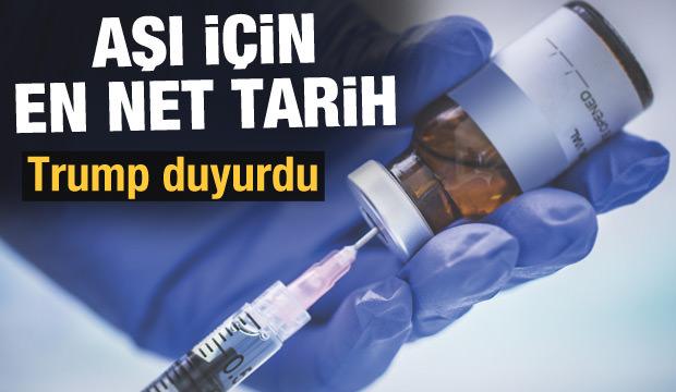 Son dakika: Trump, koronavirüs aşısında en net tarihi açıkladı
