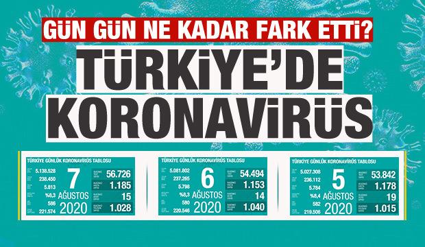 Türkiye'de gün gün koronavirüs tablosu vaka ve ölüm sayıları! Son durum