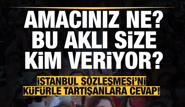 Istanbul Sozlesmesi Ni Kufurle Tartisanlara Cevap 9 Yil Sonra Sizin Amaciniz Ne Guncel Haberleri