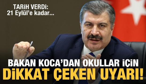 Son Dakika Bakan Koca Dan Okullar Icin Dikkat Ceken Uyari Guncel Haberleri
